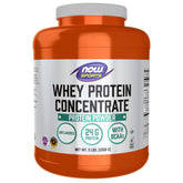NOW Foods Whey Protein Concentrate bottle shows premium protein for active workouts