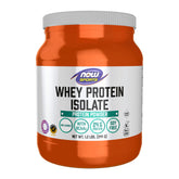 NOW Foods Whey Protein Isolate tub ready for a post-workout shake to support recovery.