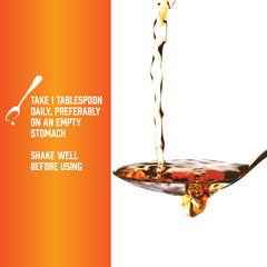 Citrus flavor Now Foods L-Carnitine Liquid in a glass, ready to drink