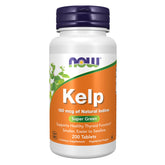 NOW Foods Kelp tablet close-up, smaller and easier to swallow for daily use