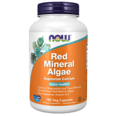 NOW Foods Red Mineral Algae bottle highlights Aquamin for potential bone support.