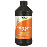 NOW Foods Wheat Germ Oil bottle front promotes versatile daily nutrition