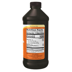 NOW Foods Wheat Germ Oil label closeup highlights natural vitamin E and octacosanol