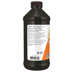 NOW Foods Wheat Germ Oil pour shot suggests easy drizzle on foods