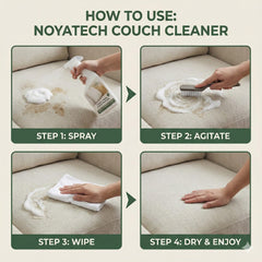 NOYATECH pet-safe formula cleans stains safely for homes.
