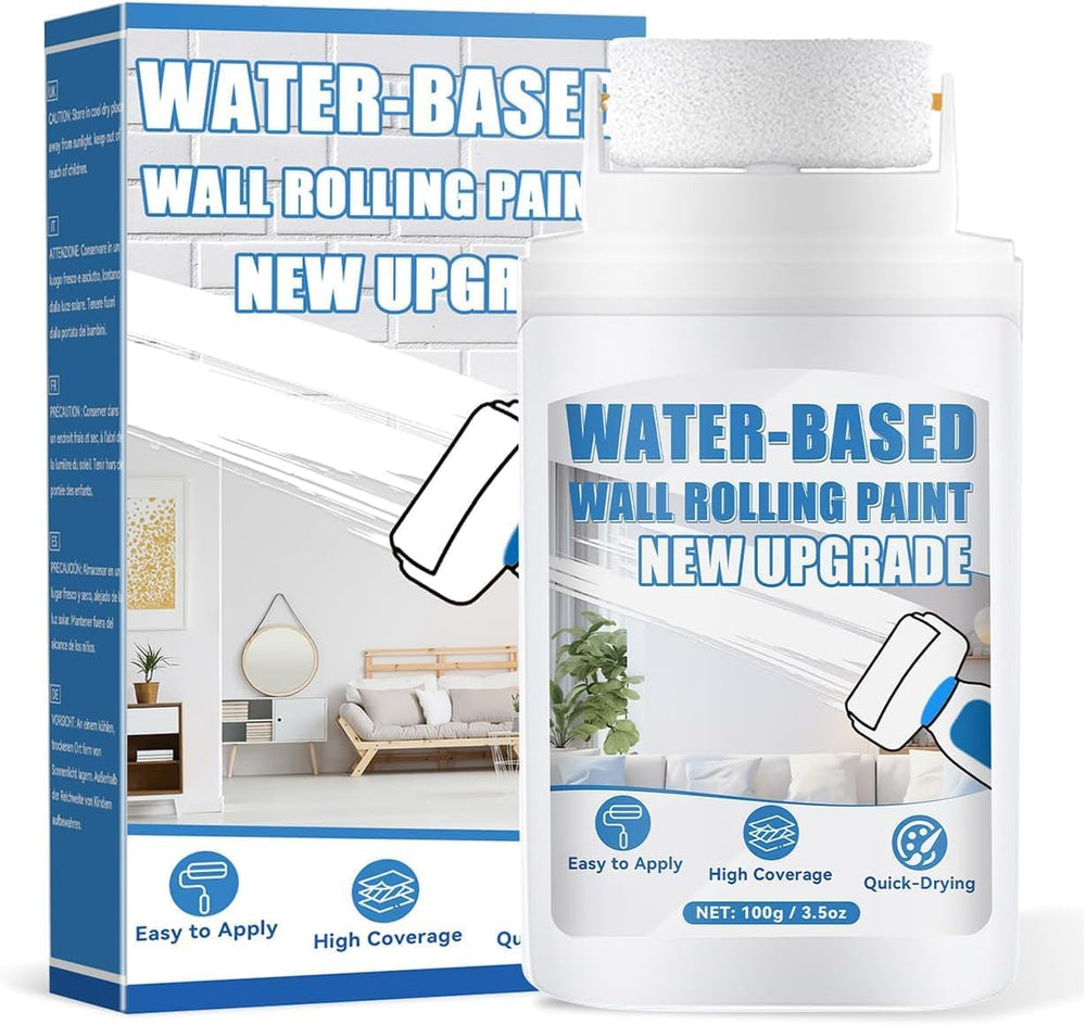 Nozerix white paint roller kit delivers easy wall coverage for a smooth finish.