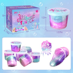 NPNE Mermaid slime pack cups light-purple ideal for crafts and classroom rewards