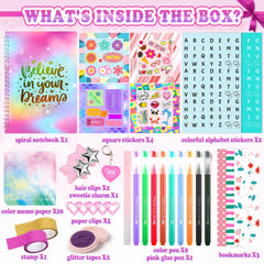 Nsrzua DIY Journal Kit stencils and decorative elements for scrapbooks.