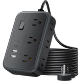 NTONPOWER extension cord 25ft with flat plug for tight spaces behind furniture