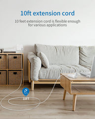NTONPOWER wall-mount design fits behind furniture to save space.
