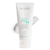 Nu Skin AP24 vanilla mint toothpaste tube ready for daily use and fresh breath.