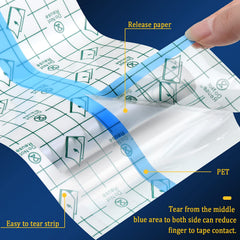 Nuanchu tattoo bandage clear film outer layer keeps tattoo visible and protected.
