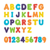 Nuby bath letters and numbers float in the tub for interactive learning.