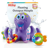 Nuby floating octopus with rings for tossing and stacking in bath time.