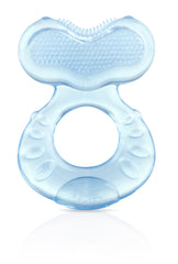 Baby holding the Nuby Teethe-Eez teether for a comfortable grip.