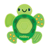 Nuby Teethe N' Pop Turtle teether with a friendly turtle design for soothing gums