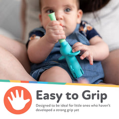 Nuby Tube Teether with multi-texture silicone for varied sensations