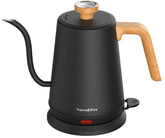 Nueve&Five gooseneck kettle with thermometer on lid for precise temperature control