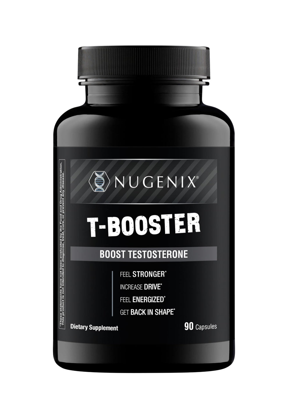 Nugenix T Booster bottle front emphasizes performance support for men