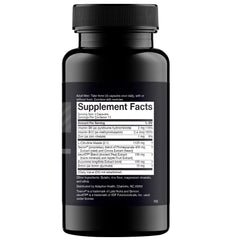 Nugenix Total-T bottle back label with supplement facts and ingredients