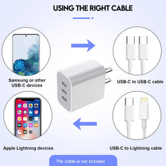 Nuinno compact travel charger block fits in a pocket.