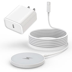 Nuinno magnetic wireless charger on desk provides convenient daily charging.