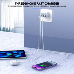 Nuinno MFi-certified USB-C charger ensuring safe charging for daily use.