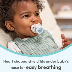 NUK pacifier with 96% baby acceptance.