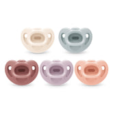 NUK comfy orthodontic pacifier 0-6m pink soothes with a gentle, natural feel.