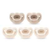 NUK Comfy orthodontic pacifier close-up showing nipple shape designed for newborn comfort