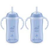 NUK Learner Straw Cup angled drinking for easy access.