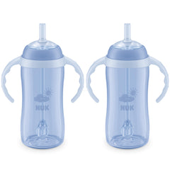NUK Learner Straw Cup angled drinking for easy access.