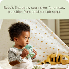 NUK Learner Straw Cup spill-proof design reduces mess during meals