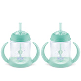 NUK Learner Straw Cup showing wide sipping zone for easy drinking