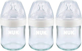 NUK Simply Natural glass bottle 4 oz with natural latch design for gentle feeding transitions