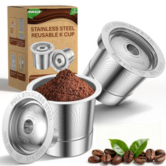 NUKALO reusable K Cup stainless-filter highlights pure flavor with metal filtration