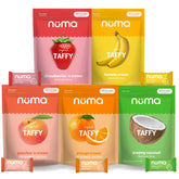 Numa Vanilla Banana Strawberry Coconut Coffee chews with creamy texture