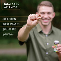 Number One Nutrition digestive wellness tablet with plant fiber support.