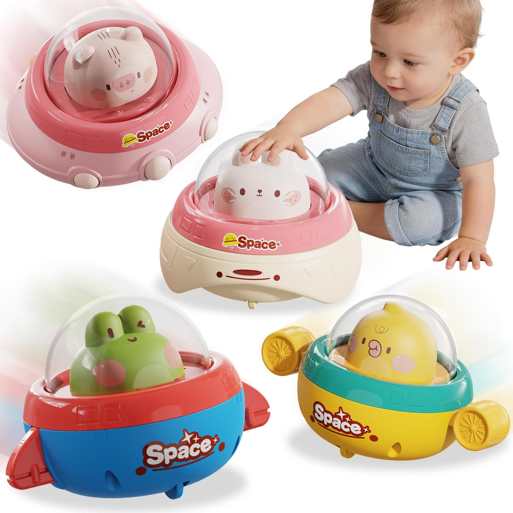 Numberfun Easter Basket Bunny Car: engaging push-and-go toy for developing motor skills.