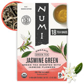 Numi packaging shows eco-friendly box for sustainable brewing at home.
