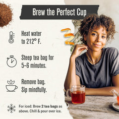 Numi Rooibos vanilla note close-up reveals natural sweetness.
