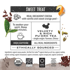 Numi vanilla bean note enhances warm, inviting flavor in every cup.