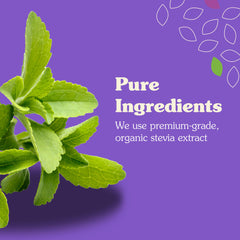 Nunaturals Stevia Simple Syrup ice-cream dollop shows indulgence with zero calories