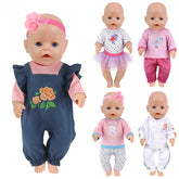 NUOXIXI rose dress set for 14-18 inch dolls, easy dressing and imaginative play