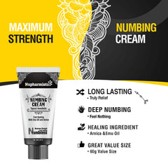 Nupharmco numbing cream fast-action shows quicker onset for comfort