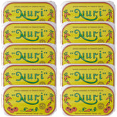 Nuri Portuguese Sardines in Spiced Tomato Sauce pack-front view emphasizes pantry-ready packaging