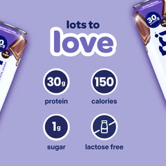 Nurri lactose-free dairy label highlights vitamins and minerals for daily nutrition.