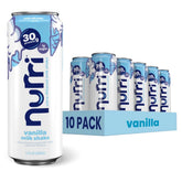 Nurri vanilla protein shake bottle showing lactose-free formula