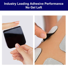 NURSAL pads adhesion detail highlights reliable self-stick performance during therapy sessions.