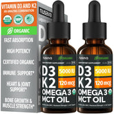 NUSAVA D3 K2 drops bottle with dropper for easy daily dosing
